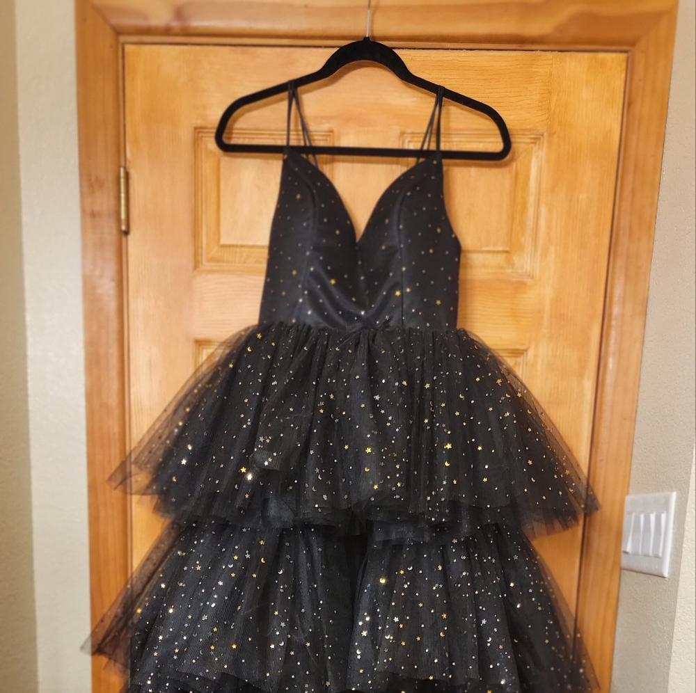Custom tiered ruffle dress